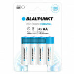 4 Piles Blaupunkt Zinc Carbon B4 1.5V AA